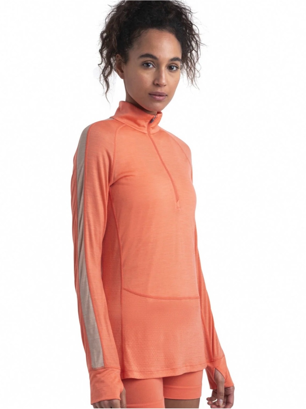 Icebreaker 125 ZoneKnit Merino Blend Half Zip Thermal Top S
